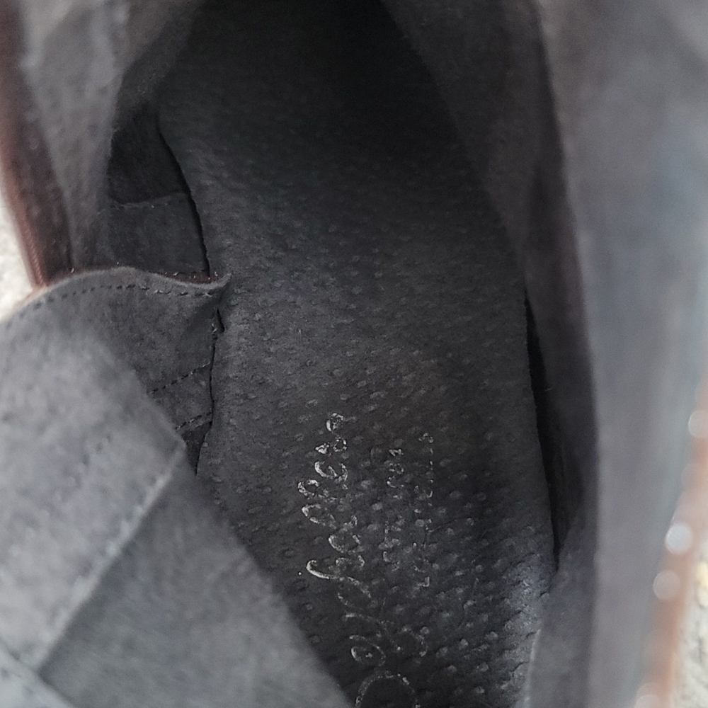 Seychelles Ankle Boots - Suede & Silver Metallic Chelsea Style Western - Picture 11 of 14